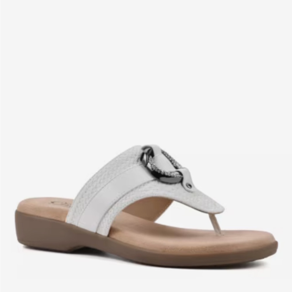 Cliffs by White Mountain Benedict Sandal Size 6 Slip-On Comfort Summer